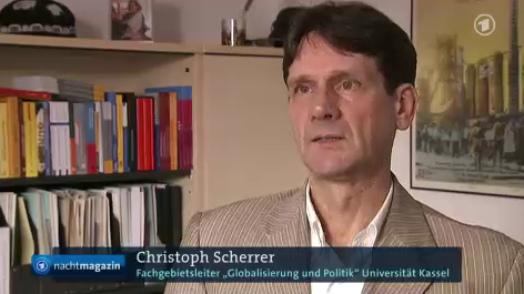 ARD German Television Interview on TTIP with Prof. Dr. Christoph Scherrer